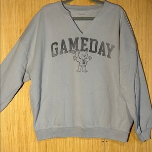 Hollister Light Blue 'Gameday' Crewneck Sweatshirt